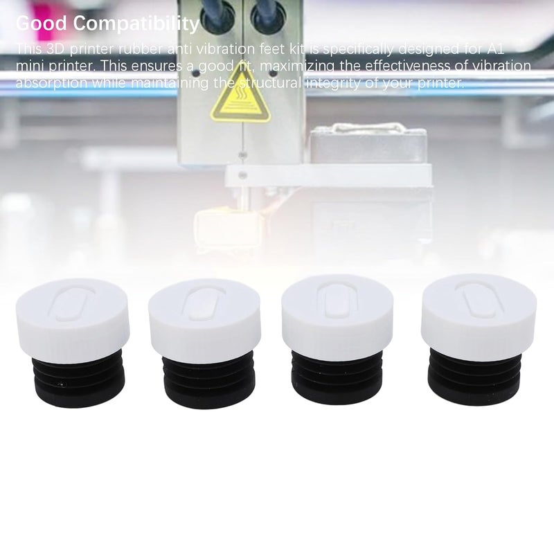 Bambu Lab A1 Mini 3D Printer Anti Vibration Feet 4PCS Rubber Shock Absorbing Pads - Image 3